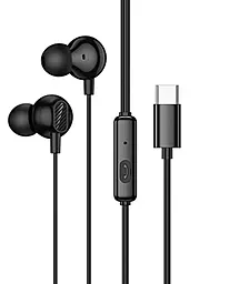 Наушники Hoco M117 Type-C Black - фото Наушники Hoco M117 Type-C Black
