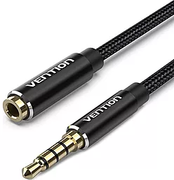 Аудио удлинитель Vention mini Jack 3.5mm M/F 1.5 м black (BHBBG)