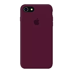 Чохол Silicone Case Full для Apple iPhone 7, iPhone 8 Marsala