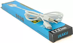 Кабель USB iKaku XUANFENG 10.5W 2.1A micro USB Cable White