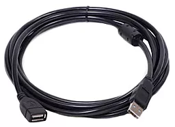 Шлейф (Кабель) PowerPlant USB 2.0 AF – AM, 5м, One ferrite - мініатюра 2