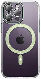 Чехол Epik TPU+PC Colorful with MagSafe для Apple iPhone 13 Pro Max Green - фото Чехол Epik TPU+PC Colorful with MagSafe для Apple iPhone 13 Pro Max Green