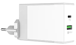 Мережевий зарядний пристрій з швидкою зарядкою Tronsmart W2DT 2 USB Type-C + QC3.0 48W White - мініатюра 2