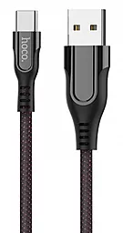 Кабель Hoco U54 Advantage USB-A - Type-C 12w 2.4a 1.2м cable Black - фото Кабель Hoco U54 Advantage USB-A - Type-C 12w 2.4a 1.2м cable Black