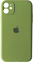 Чехол Silicone Case Full Camera для Apple iPhone 12 Mini Green