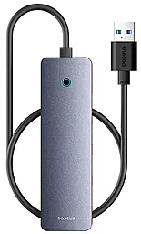 USB хаб Baseus 4-in-1 USB3.0 gray (B0005280B811-01)