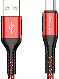 Кабель Jellico A5 USB-A - micro USB 15w 3a 1м cable Red - фото Кабель Jellico A5 USB-A - micro USB 15w 3a 1м cable Red