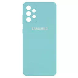 Чехол Epik Silicone Cover Full Camera (AA) для Samsung Galaxy A52 4G, Galaxy A52 5G Бирюзовый / Ice Blue