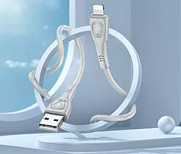 Кабель Borofone BX98 Superior USB-A - Lightning 12w 2.4a 1м cable Gray - миниатюра 4