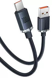 Кабель USB Baseus Crystal Shine Series 100w 5a 2m USB Type-C cable black (CAJY000501) - миниатюра 4