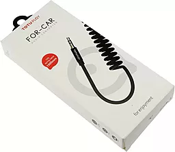 Аудио кабель Totu AU03 AUX mini Jack 3.5mm M/M Cable 1.5 м black - миниатюра 2