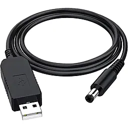 Кабель 2E USB-A - DC 9V 5.5x2.1mm 1м cable Black (2E-CCAD9-BK) - фото Кабель 2E USB-A - DC 9V 5.5x2.1mm 1м cable Black (2E-CCAD9-BK)