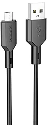Кабель Borofone BX70 USB-A - micro USB 12w 2.4a 1м cable Black - фото Кабель Borofone BX70 USB-A - micro USB 12w 2.4a 1м cable Black