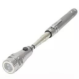 Ліхтарик Led Extendable телескопический с магнитом 4G13 Silver