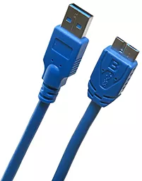 Кабель USB ExtraDigital USB 3.0 AM/micro USB B, 1.5 m, 28 AWG, Hi-Speed (KBU1626) Blue