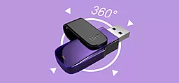 Флешка Silicon Power 8GB USB 3.0 Blaze B31 Purple (SP008GBUF3B31V1U) - мініатюра 2