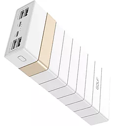Повербанк GOLF Helix24 Plus 24000mAh White+Gold - фото Повербанк GOLF Helix24 Plus 24000mAh White+Gold