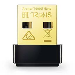 Беспроводной адаптер (Wi-Fi) TP-Link Беспроводной адаптер TP-Link Archer T600U Nano (AC600, mini)