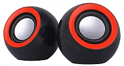 Колонки акустические OMEGA 2.0 OG-116B 2x3W RMS USB Black-Red - фото Колонки акустические OMEGA 2.0 OG-116B 2x3W RMS USB Black-Red