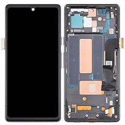 Дисплей Google Pixel 7a с тачскрином и рамкой, (OLED), Black
