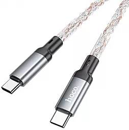 Кабель USB PD Hoco U112 LED Shine 60W USB Type-C - Type-C Cable RGB - миниатюра 3