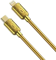 Кабель XO NBQ217A Gold Series USB Type-C - Lightning 20w 3a 1м PD cable Gold - фото Кабель XO NBQ217A Gold Series USB Type-C - Lightning 20w 3a 1м PD cable Gold