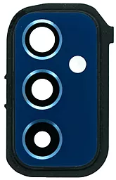 Скло камери Samsung Galaxy M52 5G M526 з рамкою Blue