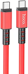 USB PD Кабель Hoco X85 Strength 60W USB Type-C - Type-C Cable Red