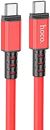 Кабель Hoco X85 Strength USB Type-C - Type-C 60w 3a 1м PD cable Red - фото Кабель Hoco X85 Strength USB Type-C - Type-C 60w 3a 1м PD cable Red