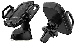 Тримач з інфрачервоним автозатискувачем Hoco CA32 Platinum Infrared Auto-Induction Air Outlet and Sucker Base Black - фото Тримач з інфрачервоним автозатискувачем Hoco CA32 Platinum Infrared Auto-Induction Air Outlet and Sucker Base Black