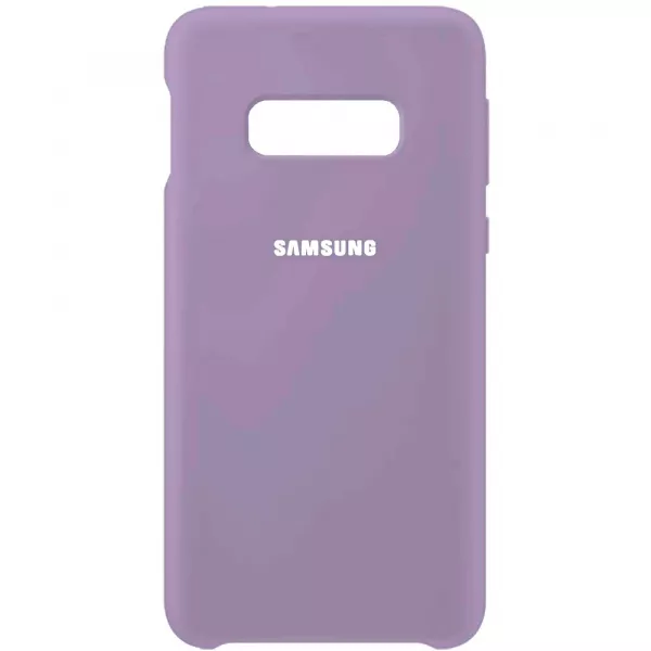 Чехол Silicone Case Full для Samsung Galaxy S10E Lilac - фото 1