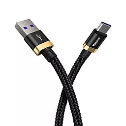 Кабель USB Baseus HW Flash 40w 5a USB Type-C cable black/gold (CATZH-AV1) - миниатюра 3