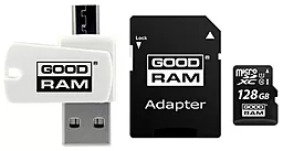 Карта памяти GooDRam microSDXC 128GB Class 10 UHS-I U1 + SD-адаптер (M1A4-1280R12)