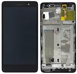 Дисплей Lenovo S860 с тачскрином и рамкой, оригинал, Black