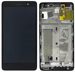 Дисплей Lenovo S860 с тачскрином и рамкой, оригинал, Black - фото Дисплей Lenovo S860 с тачскрином и рамкой, оригинал, Black