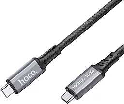 HD/PD Кабель Hoco US01 Super-Speed USB Type-C Data&Charging USB3.1 GEN2 10Gbps HD 4K 60Hz 100W 1.8m Black - миниатюра 3