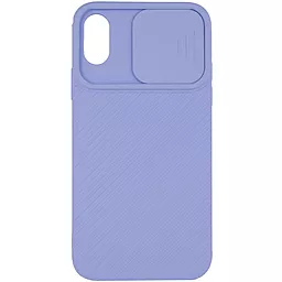 Чехол Epik Camshield Square Apple iPhone X, iPhone XS Light Blue - миниатюра 2