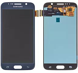 Дисплей Samsung Galaxy S6 G920 з тачскріном, (OLED), Black Sapphire