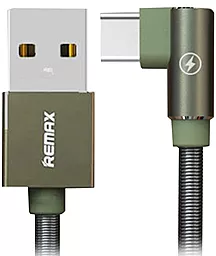 Кабель Remax Ranger USB-A - Type-C 12w 2.4a 1м cable Dark/Green (RC-119a) - фото Кабель Remax Ranger USB-A - Type-C 12w 2.4a 1м cable Dark/Green (RC-119a)