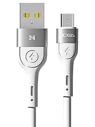 Кабель Ridea RC-XS51 X-Silicone USB-A - micro USB 15w 3a 1.2м cable White - фото Кабель Ridea RC-XS51 X-Silicone USB-A - micro USB 15w 3a 1.2м cable White