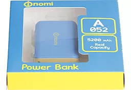 Повербанк Nomi A052 5200 mAh Yellow/Blue - миниатюра 5