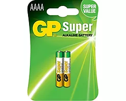 Батарейки GP AAAA LR61 Super Alcaline 2шт (GP25A-2U2) 1.5 V