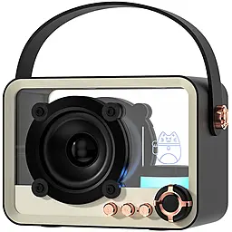 Колонки акустические Epik QD05 Retro Style Black - фото Колонки акустические Epik QD05 Retro Style Black