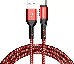 Кабель USB Jellico A5 15W 3A micro USB Cable Red - миниатюра 2