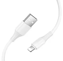 Кабель Hoco X120 USB-A - Lightning 12w 2.4a 1м cable White - миниатюра 2 Кабель Hoco X120 USB-A - Lightning 12w 2.4a 1м cable White - миниатюра 2