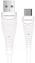 Кабель WUW X76 USB-A - Type-C 12w 2.4a 1м cable White - фото Кабель WUW X76 USB-A - Type-C 12w 2.4a 1м cable White