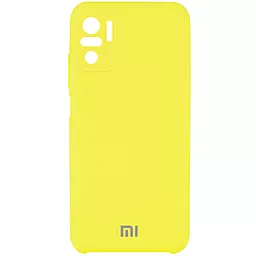 Чохол Epik Silicone Cover Full Camera (AAA) Xiaomi Redmi Note 10, Note 10s Yellow
