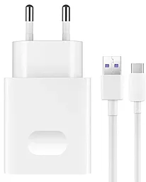 Мережевий зарядний пристрій Huawei AP81 SuperCharge 22.5w PPS PD charger+ USB-C cable white