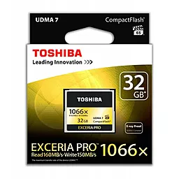 Карта памяти Toshiba Compact Flash 32GB Exceria Pro 1000X UDMA 7 (CF-032GSG(BL8) - миниатюра 2