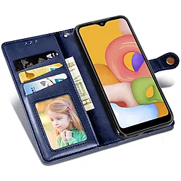 Чехол GETMAN Gallant (PU) для Samsung Galaxy A73 5G Blue - миниатюра 4